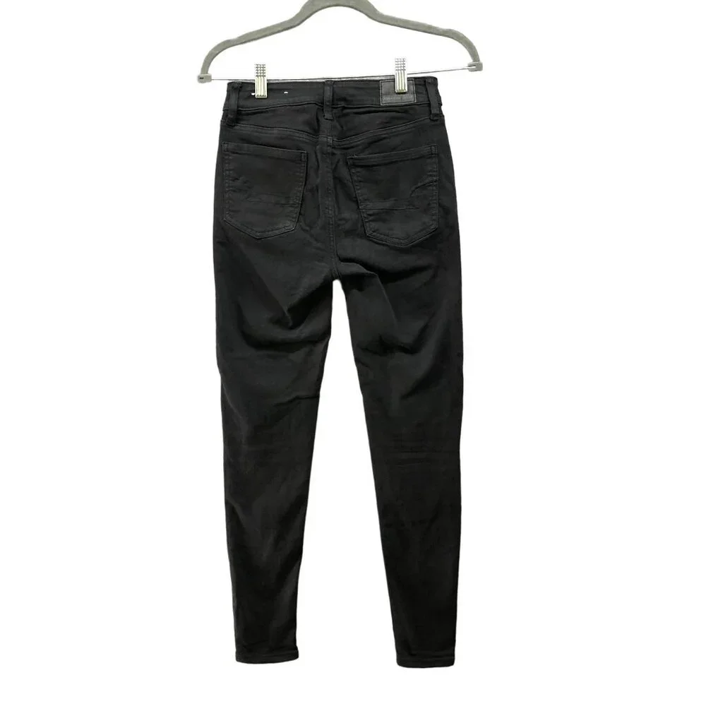 American Eagle Hi-Rise Jegging Womens‎ 0 Short Black Skinny